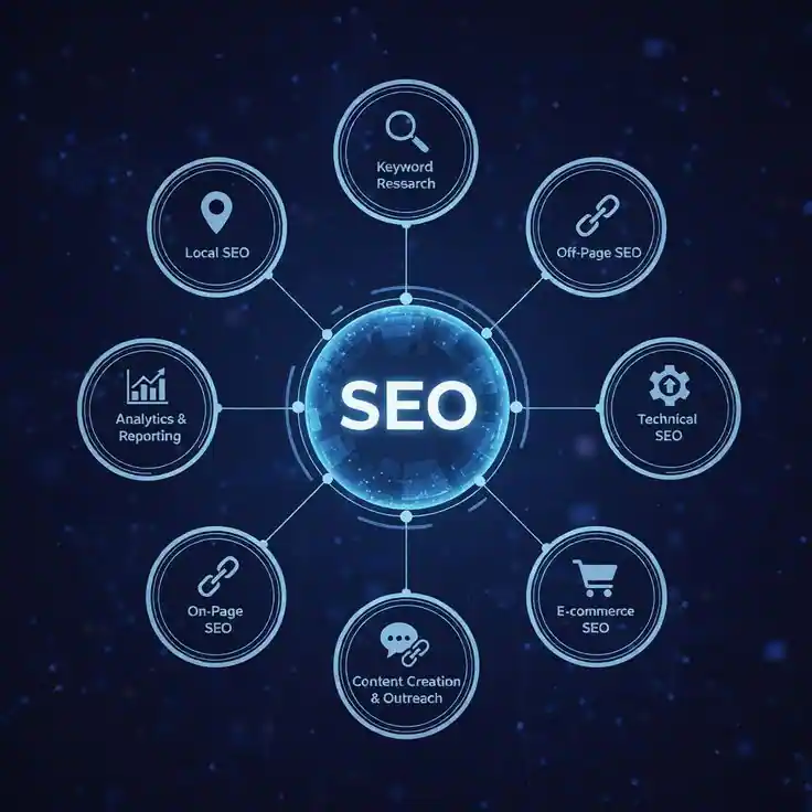SEO related image by a digital marketing freelancer in Dubai