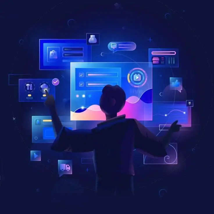 A person looking at the screen as a digital marketing freelancer in Dubai
